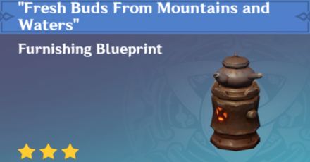Genshin Impact - How to Get "Fresh Buds From Mountains and Waters" Furnishing
