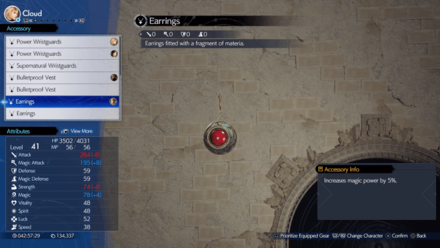 FF7 Rebirth - Increase Magic with Accessory