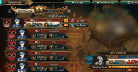 Unicorn Overlord - Online Ranked Match UI