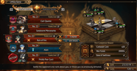 Unicorn Overlord - Coliseum Offline Ranked Battles