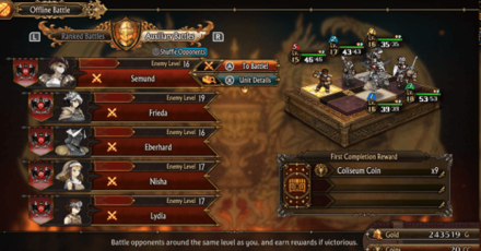 Unicorn Overlord - Coliseum Auxiliary Battles