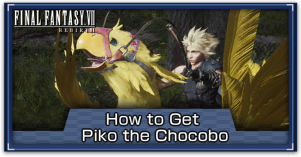 FF7 Rebirth - How to Get Piko the Chocobo