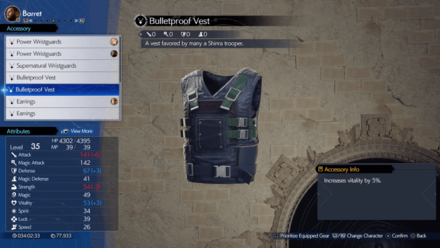 FF7 Rebirth - Bulletproof Vest
