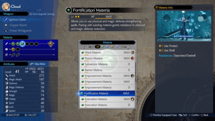 FF7 Rebirth - Fortification Materia