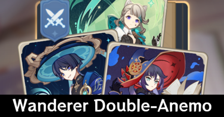 Genshin - Wanderer Double-Anemo Swirl Deck