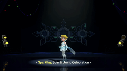 Princess Peach Showtime - A Snow Flower on Ice Sparkle Gems 5