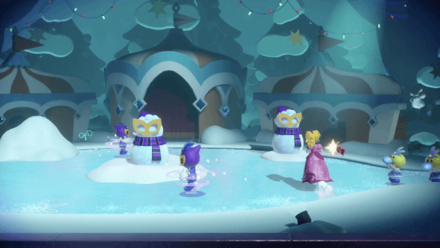 Princess Peach Showtime - A Snow Flower on Ice Sparkle Gems 3