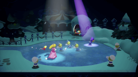 Princess Peach Showtime - A Snow Flower on Ice Sparkle Gems 2