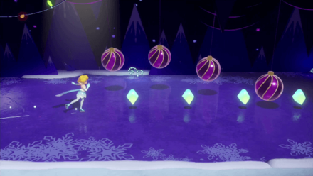 Princess Peach Showtime - A Snow Flower on Ice Sparkle Gems 9