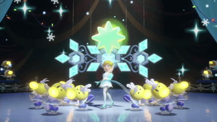 Princess Peach Showtime - A Snow Flower on Ice Sparkle Gems 7