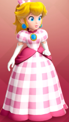 Princess Peach Showtime - Checkered Dress