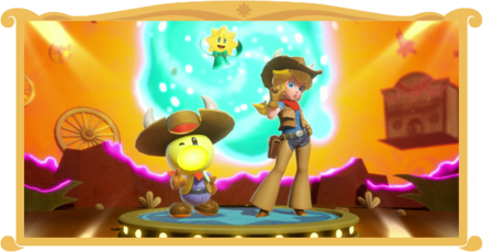 Princess Peach Showtime - The Dark Locomotive and the Doomed Town Stage Banner.png
