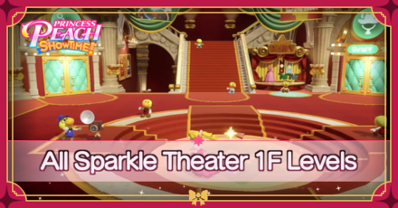 Princess Peach Showtime - All Sparkle Theater 1F Levels