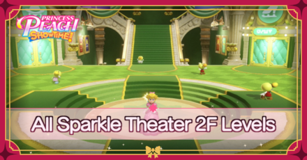 Princess Peach Showtime - All Sparkle Theater 2F Levels