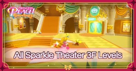 Princess Peach Showtime - All Sparkle Theater 3F Levels