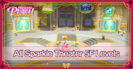 Princess Peach Showtime - All Sparkle Theater 5F Levels