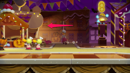 Princess Peach Showtime - Welcome to the Spooky Party Dress Ribbon 1