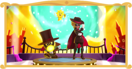 Princess Peach Showtime - The Dark Prison & the Dangerous Trap Stage Banner