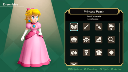 Princess Peach Showtime - Ensembles