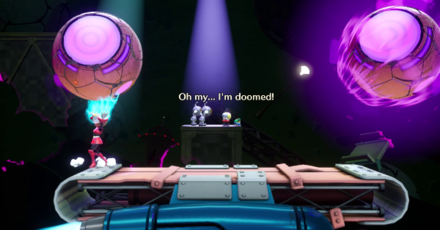 Princess Peach Showtime - Dark Space and the Great Meteor Dress Ribbon.png