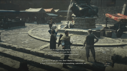 Dragons Dogma 2 - Albert the Beggar at Merchant