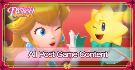 Princess Peach Showtime - All Post Game Content