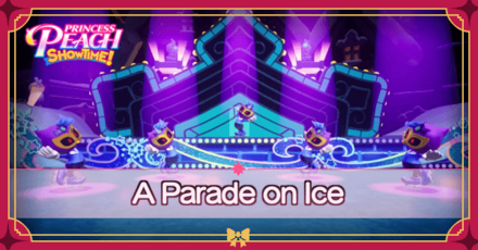Princess Peach Showtime - A Parade on Ice Banner