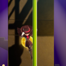 Princess Peach Showtime - Dashing Thief Peach Slide Down Pole