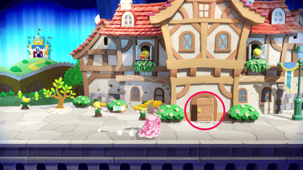 Princess Peach Showtime - The Castle of Thorns Hide and Seek Theet Location 1