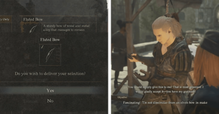 Dragons Dogma 2 - Gift of the Bow Give Glyndwr a Bow