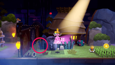 Princess Peach Showtime - Ninjutsu: The Art of Rapids Hide and Seek Theet Location 3
