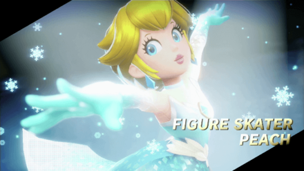 Princess Peach Showtime - Figure Skater Peach Transformation Cutscene