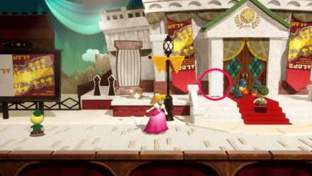 Princess Peach Showtime - The Case of the Missing Mural Hide and Seek Theet Location 2