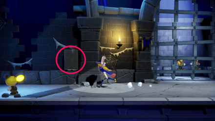 Princess Peach Showtime - The Ghostly Castle Hide and Seek Theet Location 1