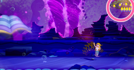 Princess Peach Showtime - The Dark Depths & the Swirling Currents Dress Ribbon