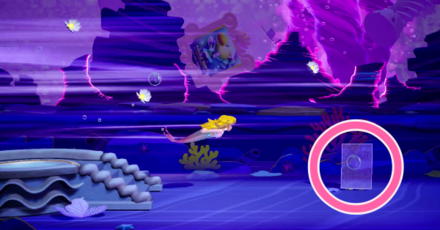 Princess Peach Showtime - The Dark Depths & the Swirling Currents Hide and Seek Theet Location 1