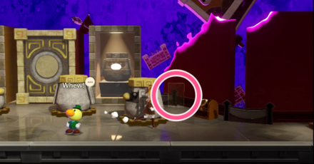 Princess Peach Showtime - The Dark Museum & the Purple Mystery Hide and Seek Theet Location 1