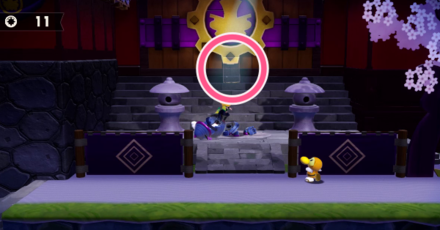 Princess Peach Showtime - Ninjutsu: The Art of Flames Hide and Seek Theet Location 2