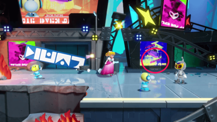 Princess Peach Showtime - Mighty Mission: Alien Invasion Hide and Seek Theet Location 3