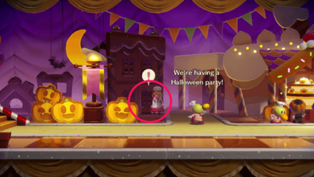 Princess Peach Showtime - Welcome to the Spooky Party Hide and Seek Theet Location 1