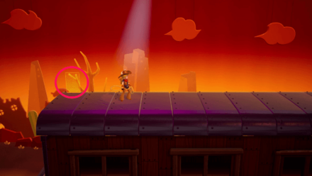 Princess Peach Showtime - Cowgirl at Dusk Hide and Seek Theet Location 2