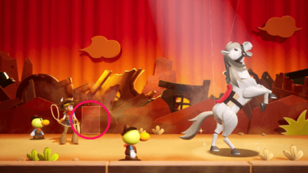 Princess Peach Showtime - Cowgirl at Dusk Hide and Seek Theet Location 1