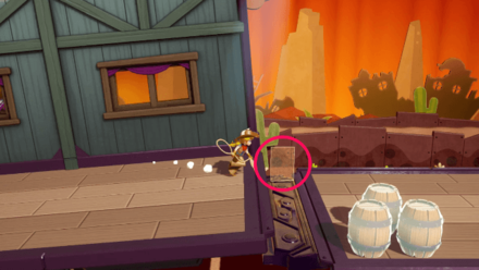 Princess Peach Showtime - Cowgirl at Dusk Hide and Seek Theet Location 3