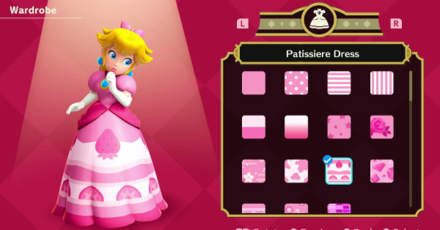 Princess Peach Showtime - How to Change Costumes 3
