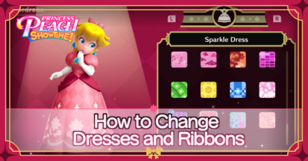 Princess Peach Showtime - How to Change Dresses and Ribbons