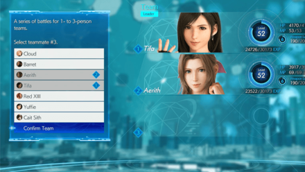 FF7 Rebirth - Choose 2 Team Members