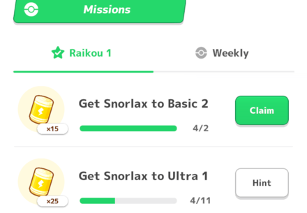 Pokemon Sleep - Raikou Event Missions