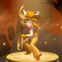 Princess Peach Showtime - Cowgirl Controls Pose