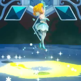 Princess Peach Showtime - Figure Skater Controls Action Jump