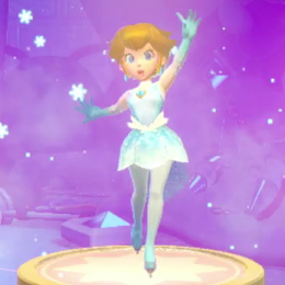 Princess Peach Showtime - Figure Skater Controls Pose